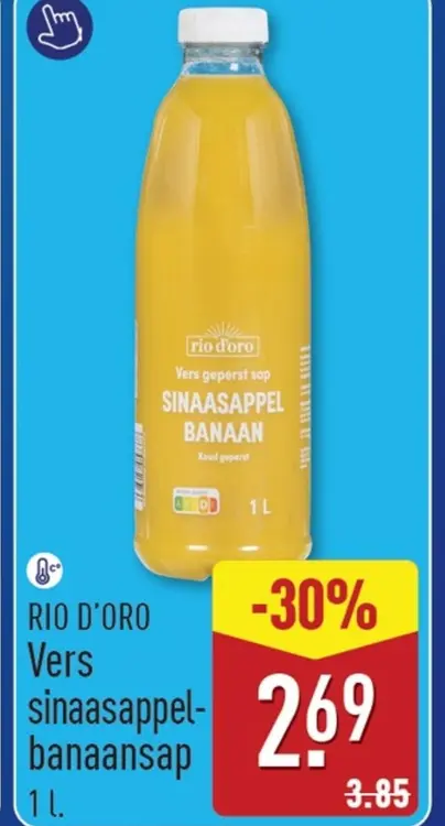 Aanbieding: Vers sinaasappel-banaansap