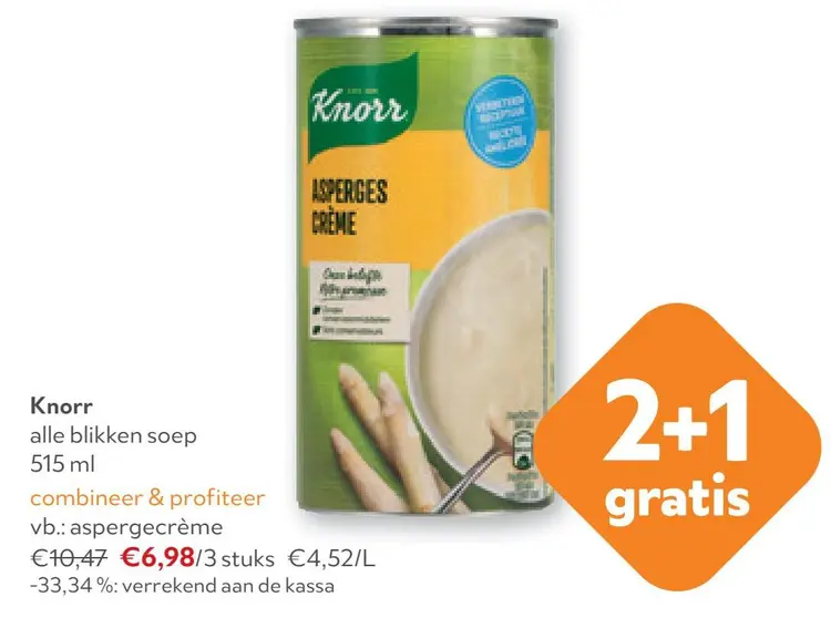 Aanbieding: alle blikken soep