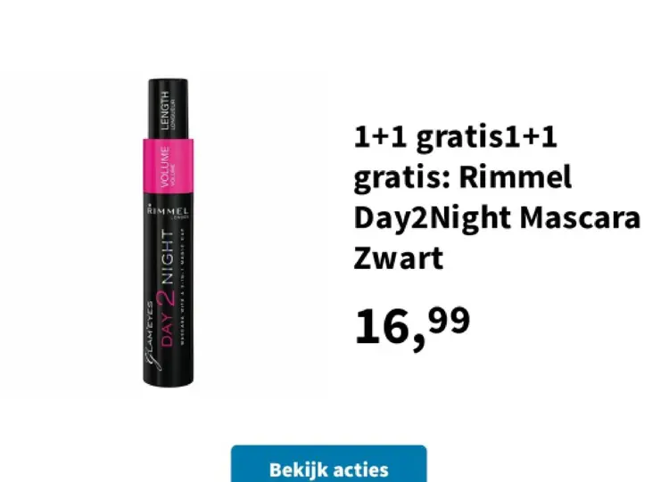 Aanbieding: Day2Night Mascara