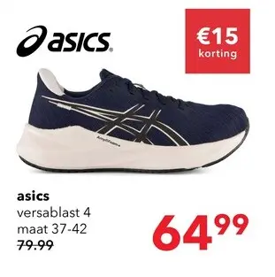 Aanbieding: Asics Versablast 4 dames hardloopschoenen blauw