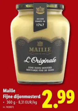 Aanbieding: Fijne dijonmosterd