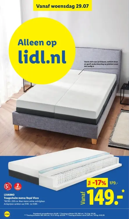 Aanbieding: Traagschuim matras Royal Visco