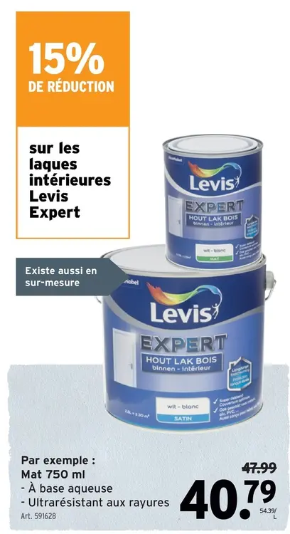 Offre: Levis Expert Hout Lak Bois