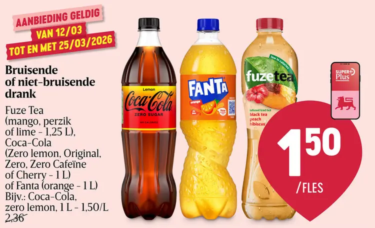 Promotie: Bruisende of niet-bruisende drank