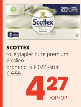 Aanbieding: toiletpapier pure premium