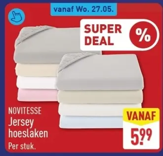 Aanbieding: Jersey hoeslaken
