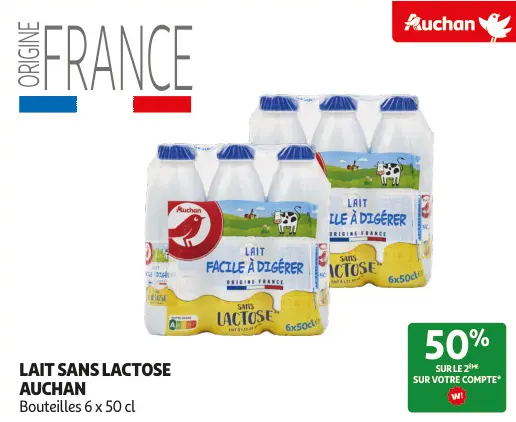 Promotie: Lait sans lactose