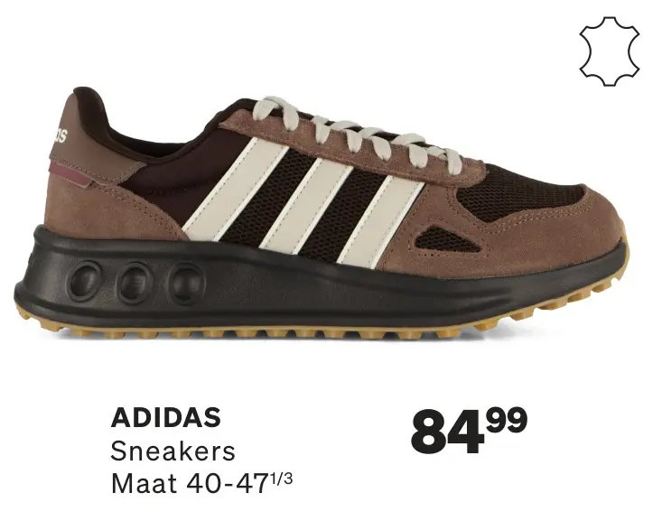 Aanbieding: Sneakers Run 84 Sneakers Bruin Leer