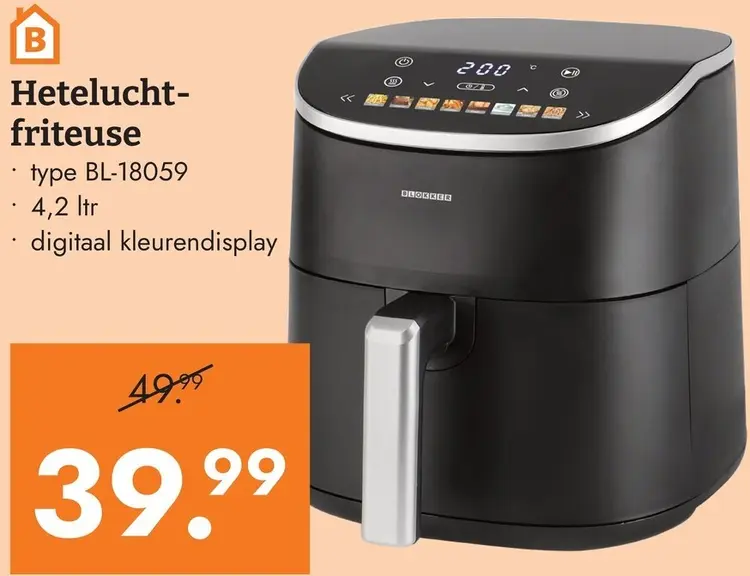 Aanbieding: Blokker Hetelucht-friteuse