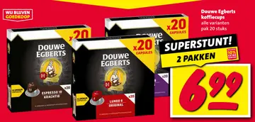 Aanbieding: Douwe Egberts koffiecups