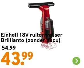 Aanbieding: 18V ruitenwasser Brillianto (zonder accu)