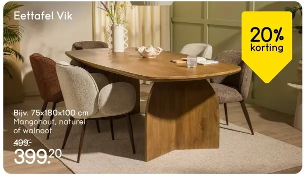 Aanbieding: Eettafel Vik
