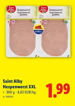 Aanbieding: Saint Alby Hespenworst XXL