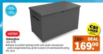 Aanbieding: Opbergbox Java 870L