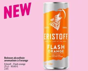 Offre: Boisson alcoolisee aromatisee a l'orange