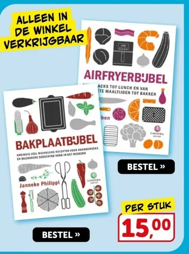 Aanbieding: Airfryerbijbel, bakplaatbijbel