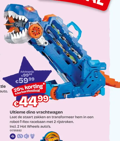 Aanbieding: Ultieme dino vrachtwagen