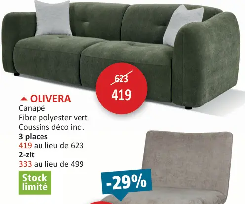 Offre: OLIVERA Canapé