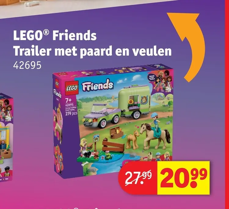 Promotie: LEGO® Friends Trailer met paard en veulen