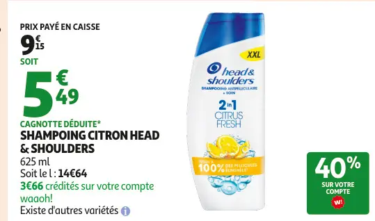 Promotie: Shampoing citron