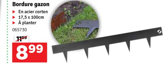 Offre: Bordure gazon