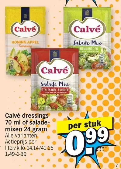 Promotie: Dressings of salademixen