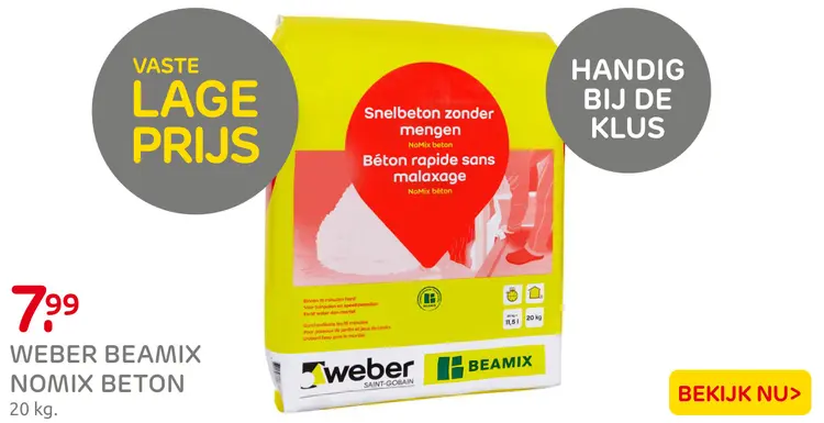 Aanbieding: Weber BEAMIX nomix beton