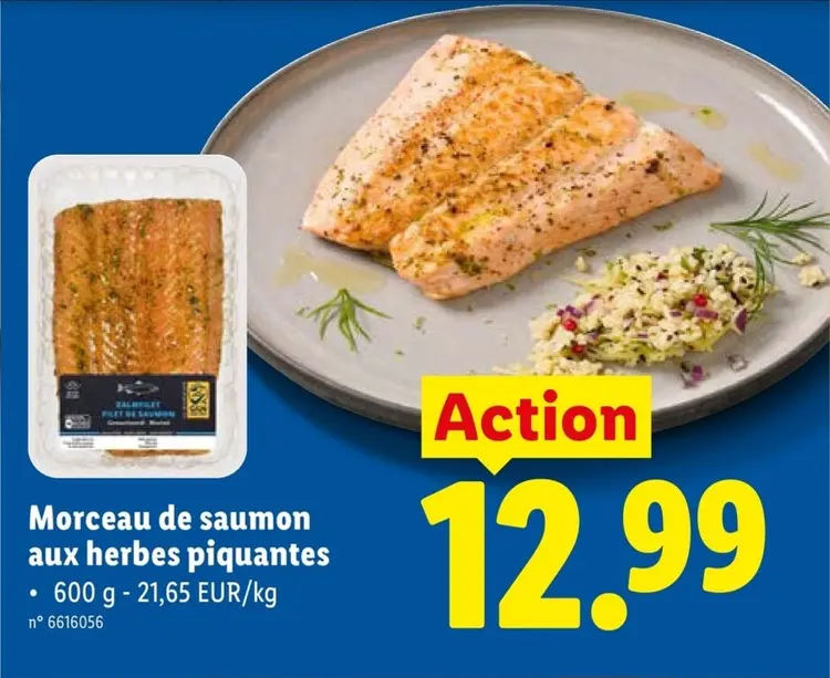 Offre: Morceau de saumon aux herbes piquantes