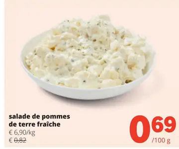 Offre: salade de pommes de terre fraîche