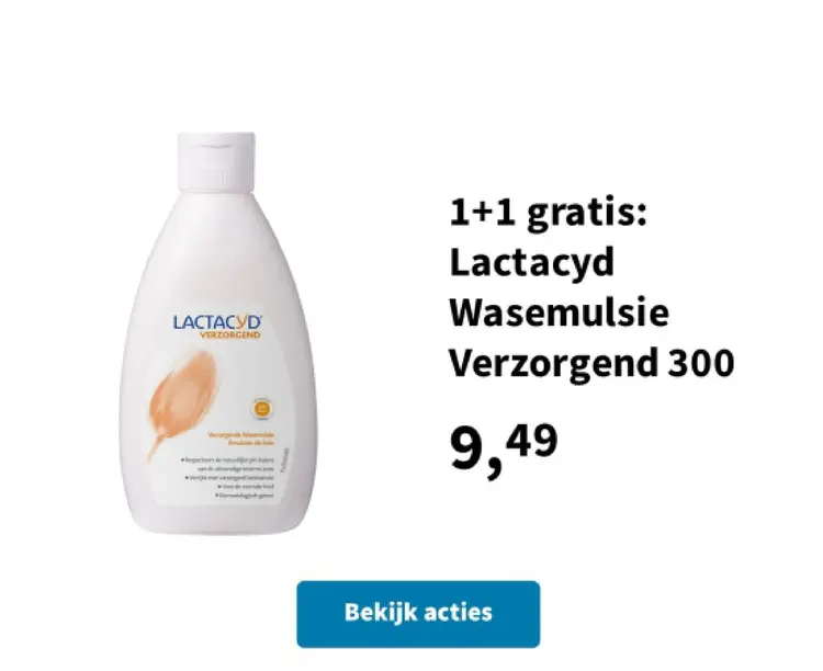 Promotie: Lactacyd Wasemulsie Verzorgend