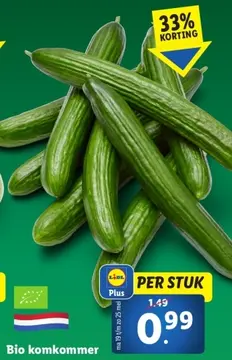 Aanbieding: Bio komkommer