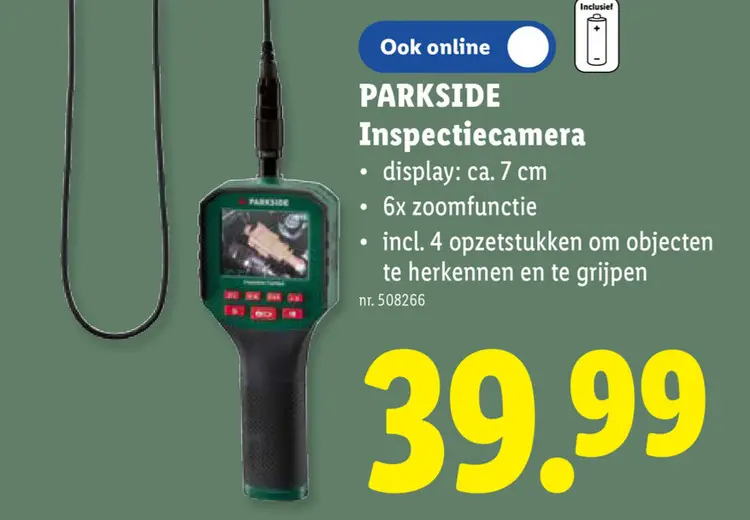 Promotie: Inspectiecamera