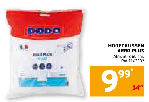 Promotie: Hoofdkussen aero plus