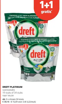 Aanbieding: DREFT PLATINUM vaatwastabs