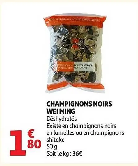 Offre: Champignons noirs
