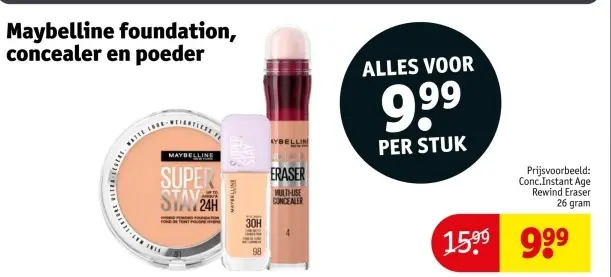 Aanbieding: Foundation, concealer en poeder