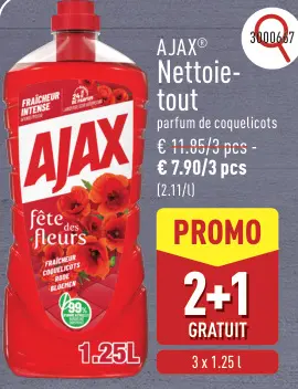 Offre: Nettoie-tout parfum de coquelicots