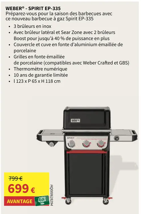 Offre: Barbecue Weber Spirit