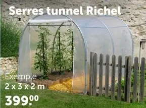 Offre: Serres tunnel Richel