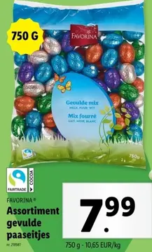 Aanbieding: Assortiment gevulde paaseitjes