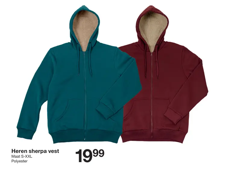 Promotie: Heren sherpa vest