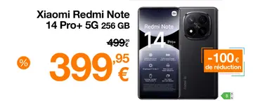 Offre: Xiaomi Redmi Note 14 Pro+ 5G