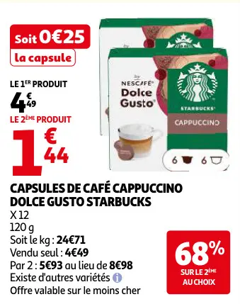 Promotie: Capsules de café cappuccino