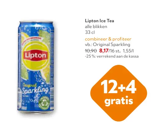 Promotie: Lipton Ice Tea Original Sparkling