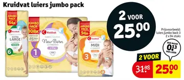 Aanbieding: Luiers jumbo pack