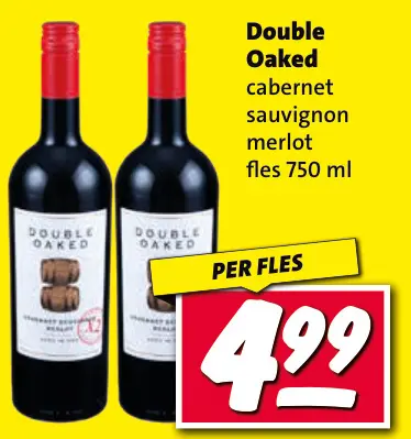 Aanbieding: Double Oaked cabernet sauvignon merlot