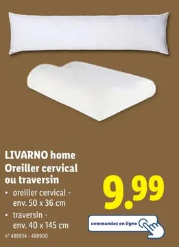 Offre: Oreiller cervical ou traversin