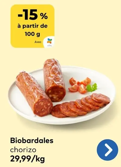 Offre: Biobardales chorizo