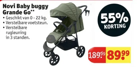 Aanbieding: Novi Baby buggy Grande Go**