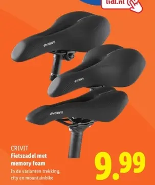 Aanbieding: Fietszadel met memory foam